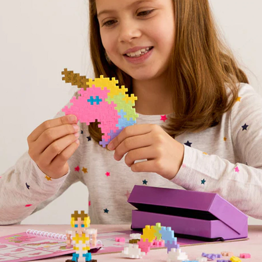 plus-plus bouwstenen met activiteitenboekje - fairytale - 125st