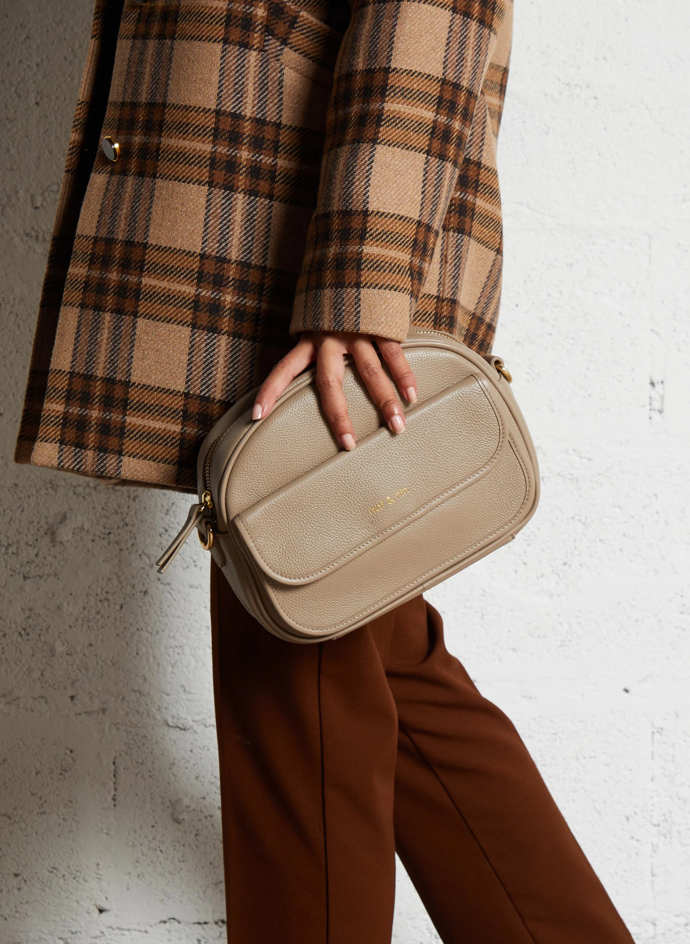 JUDY - Sac bandoulière en cuir | Gris