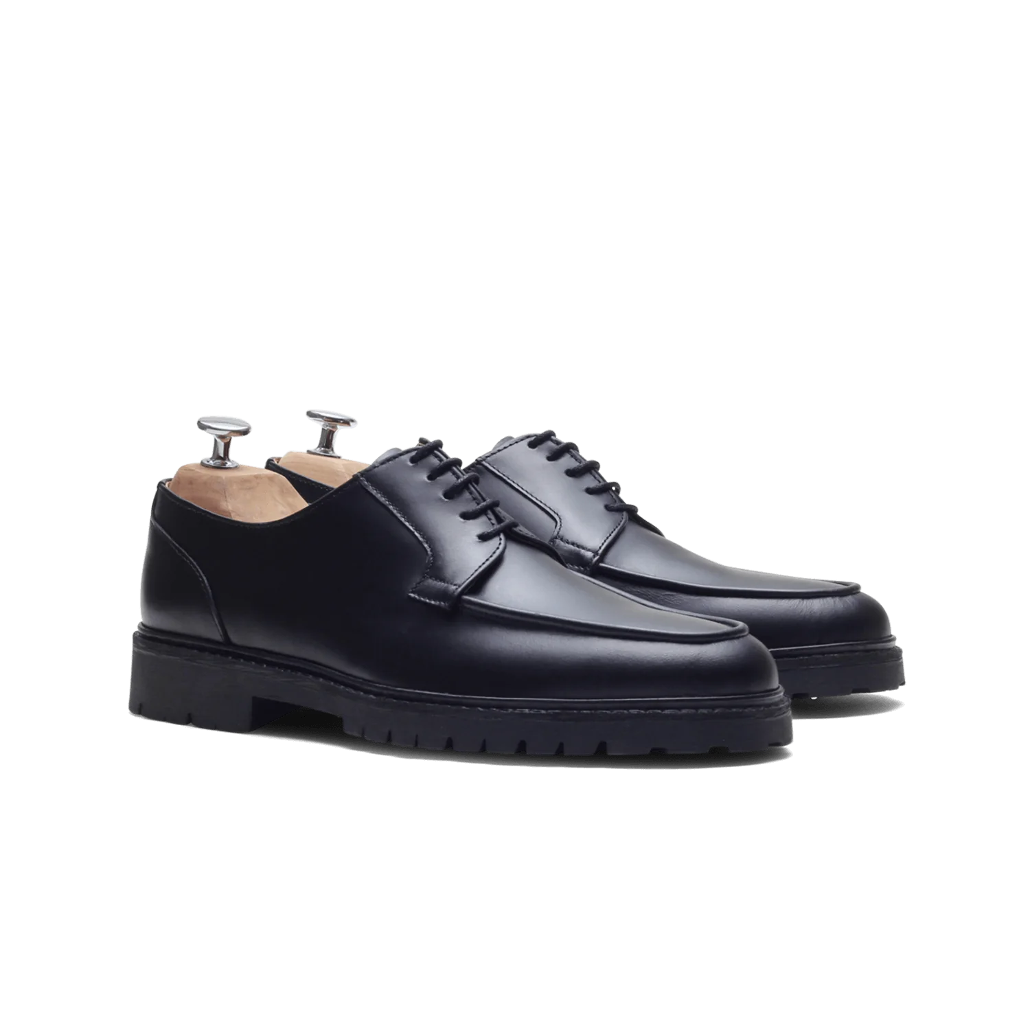 Canet-Derby en cuir noir