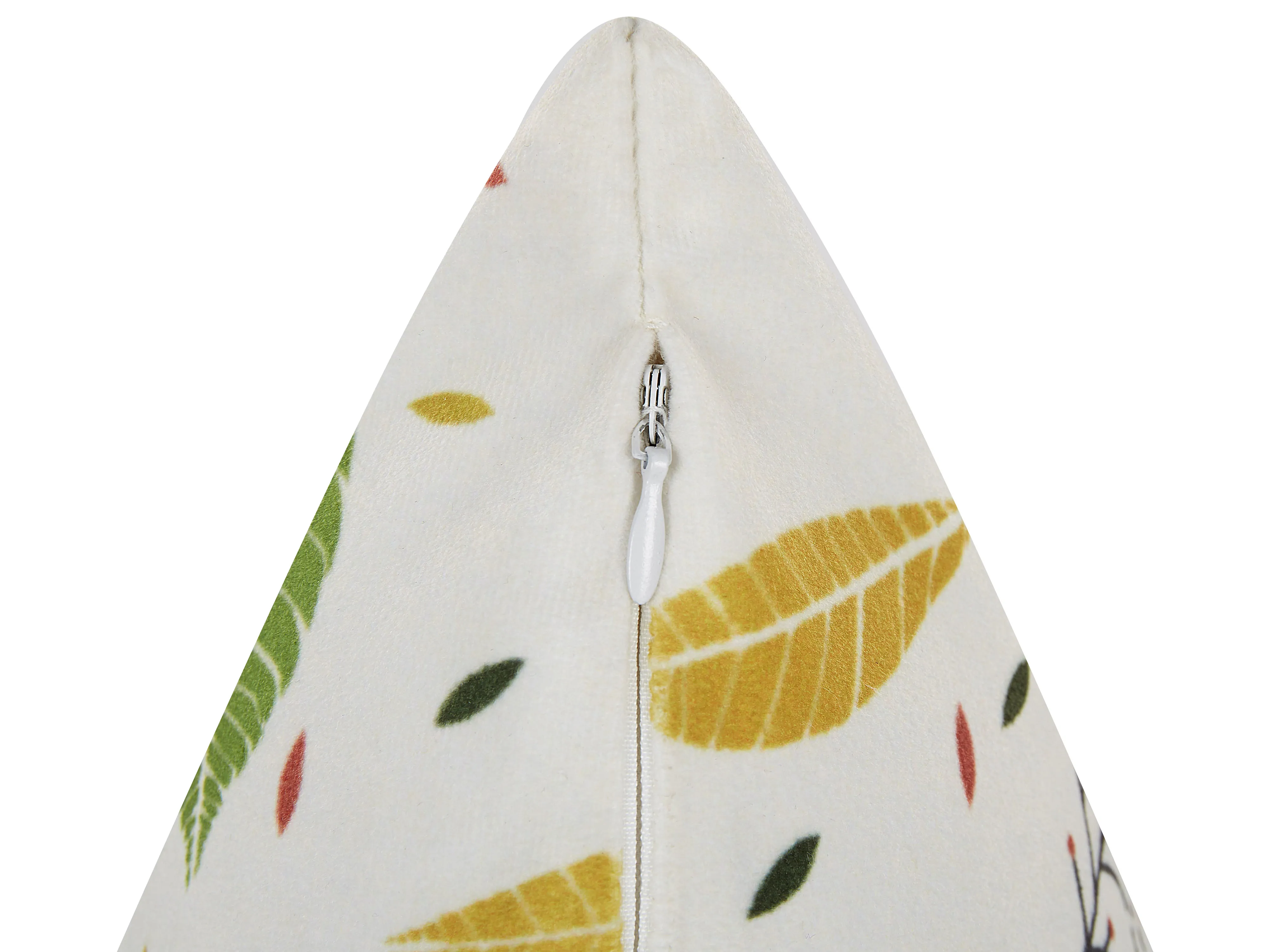 Set van 2 sierkussens MULLEIN Fluweel 45 x 45 cm Meerkleurig bladpatroon