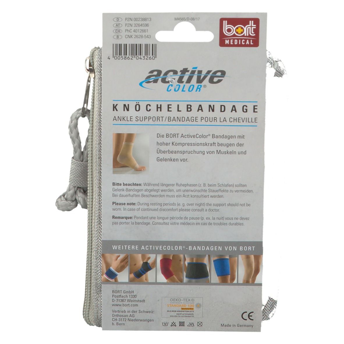 BORT ActiveColor® Knöchelbandage XXL haut