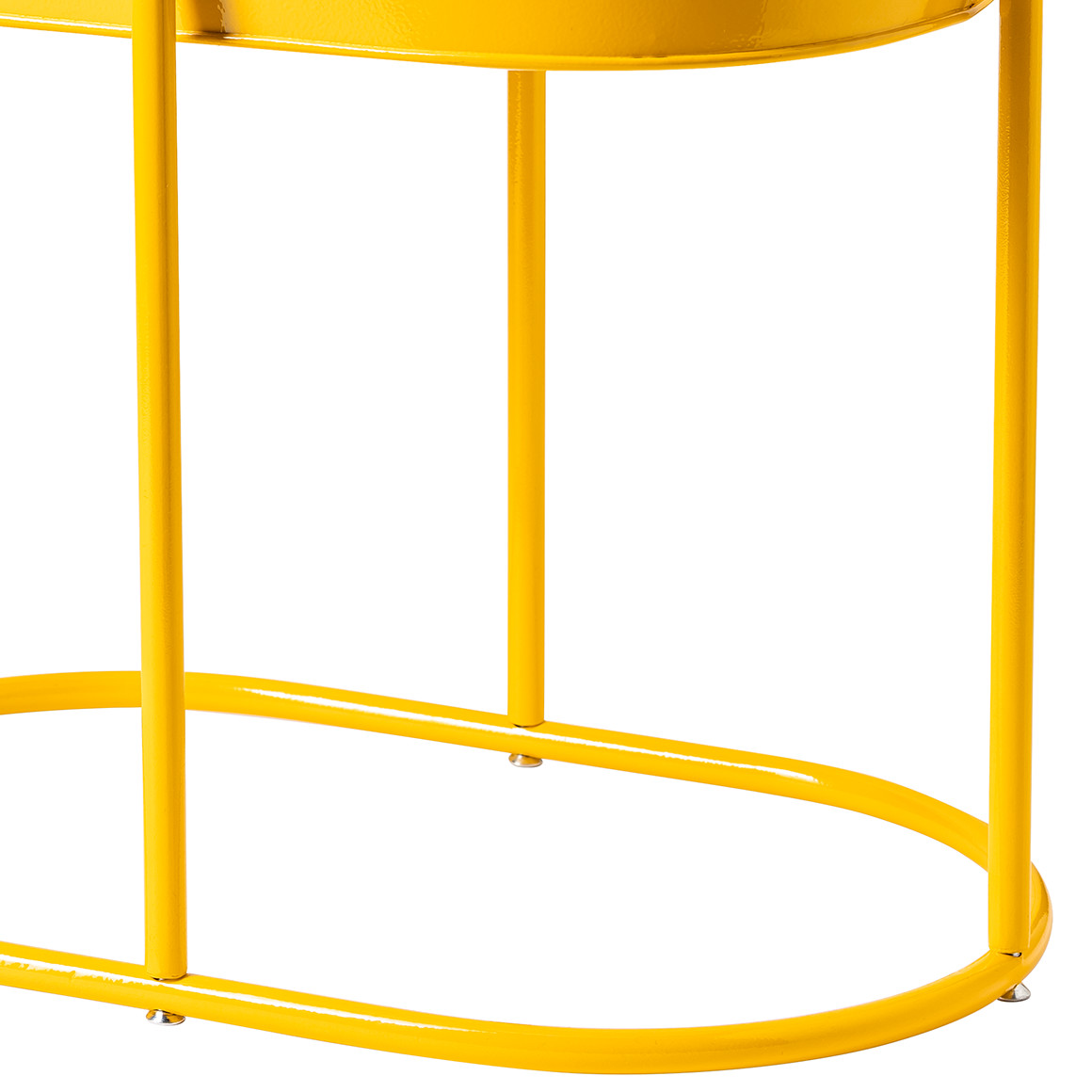 Blumentopf mit Ständer gelb