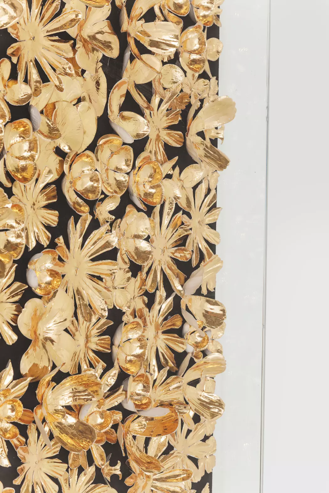 Wandbild 120 x 120 cm Gold Flower 39249