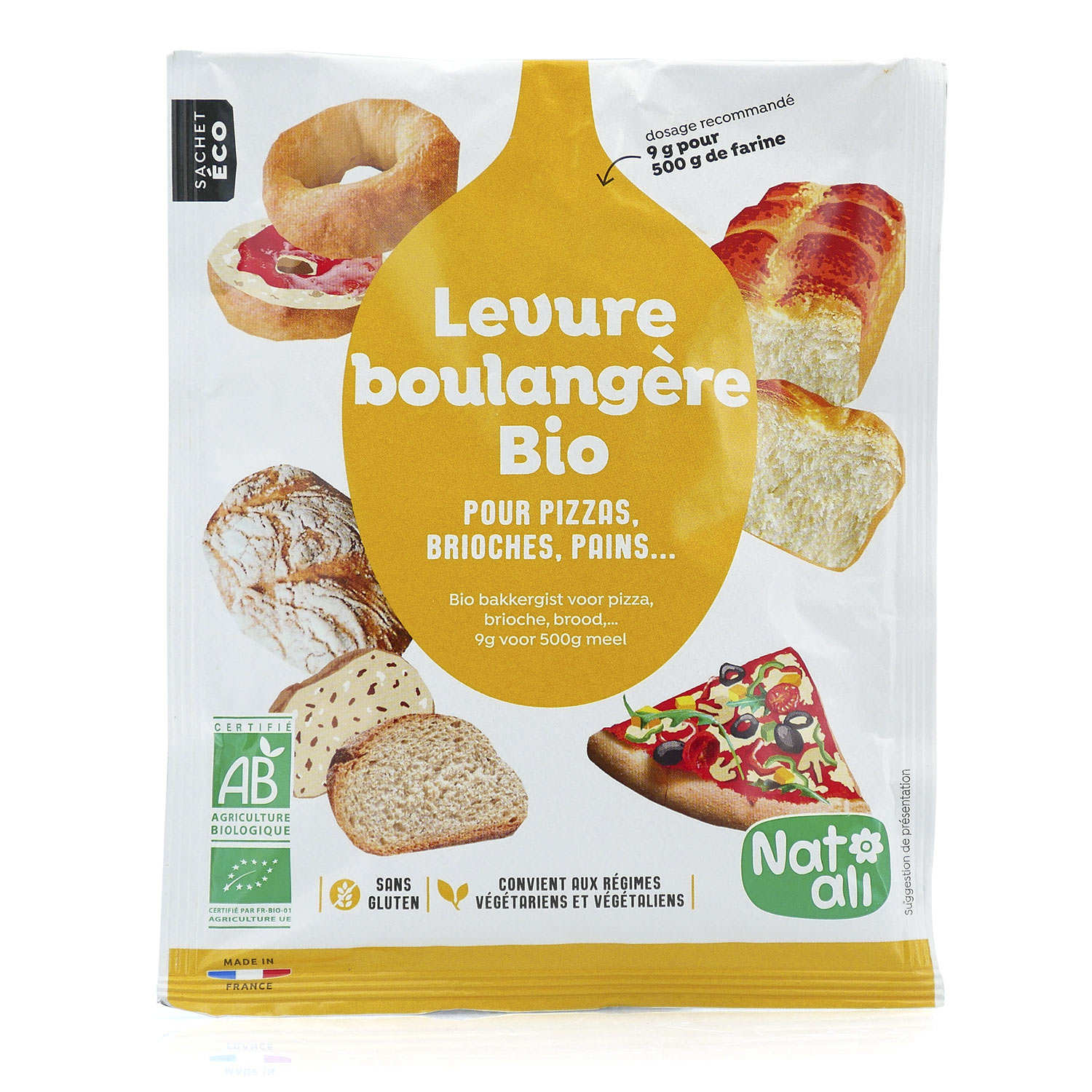 Levure boulangère sèche bio