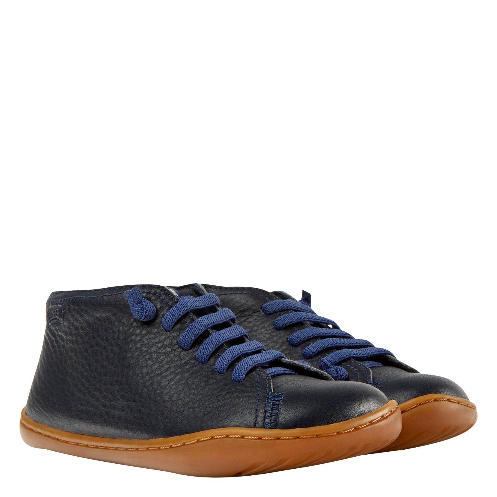 PEU CAMI - Baskets à lacets en cuir | Bleu