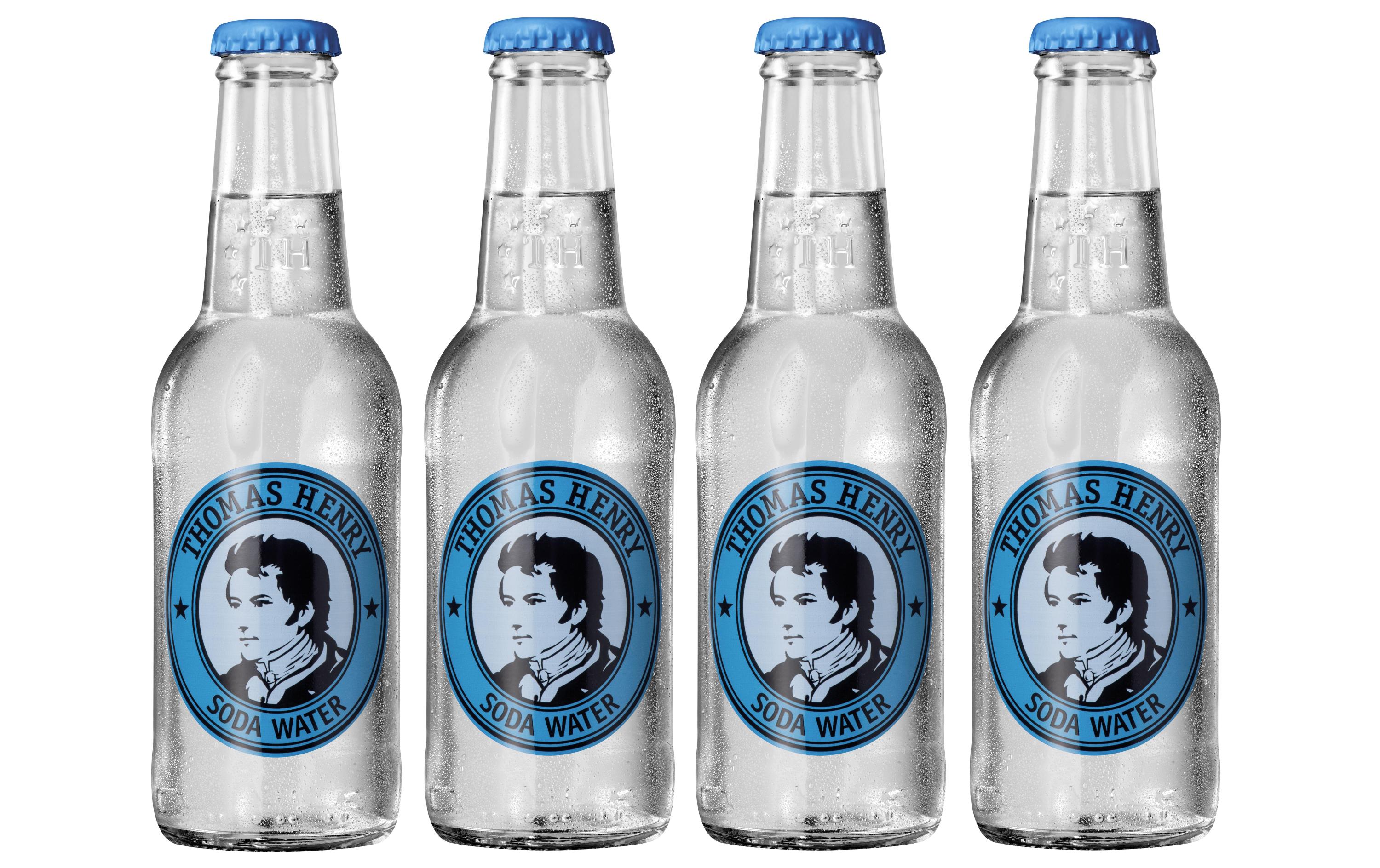Soft-Drinks Soda Water 4 x 200 mlSpritziges Erfrischungsgetränk