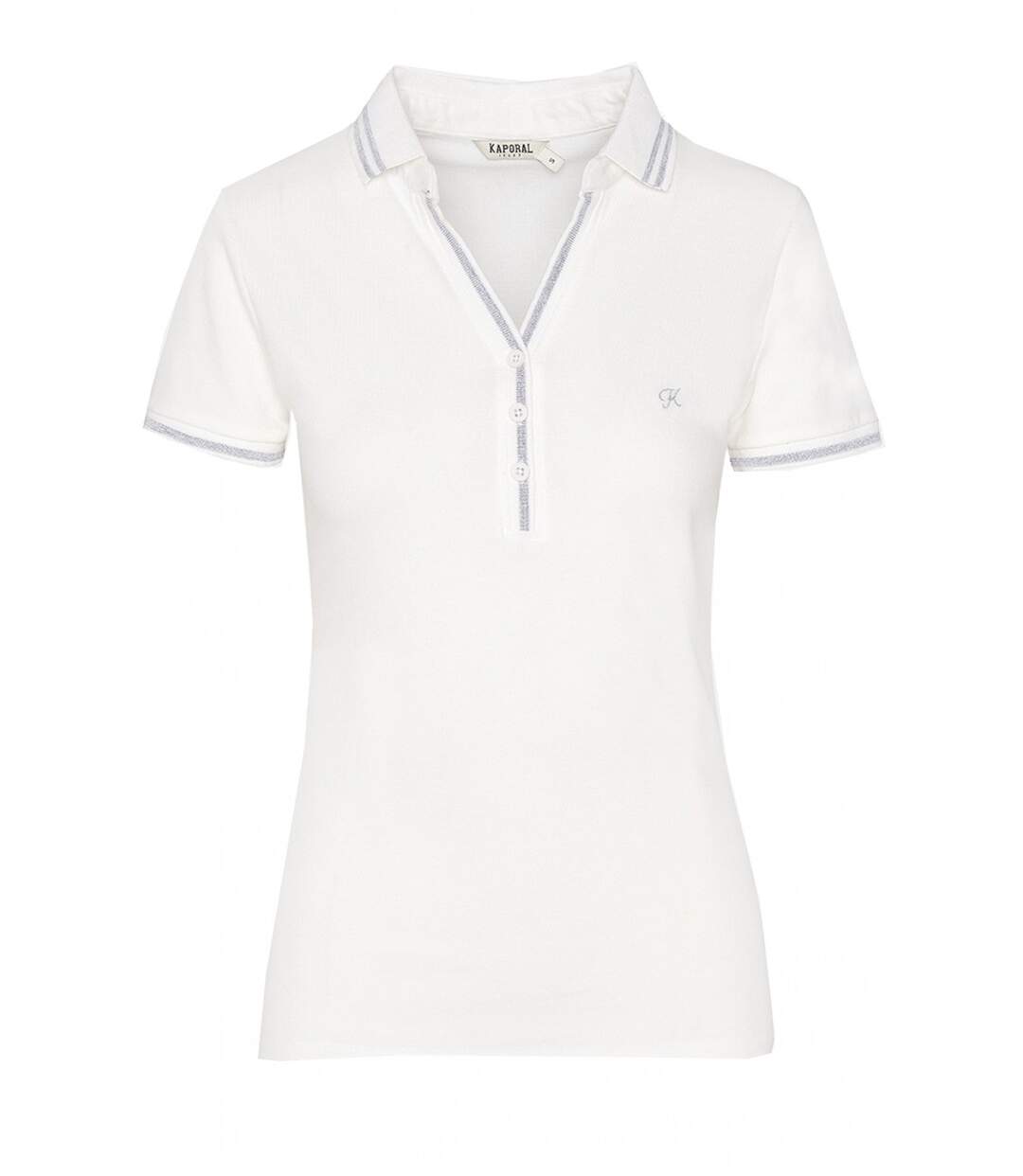 Polo stretch à liseret  -  Kaporal - Femme