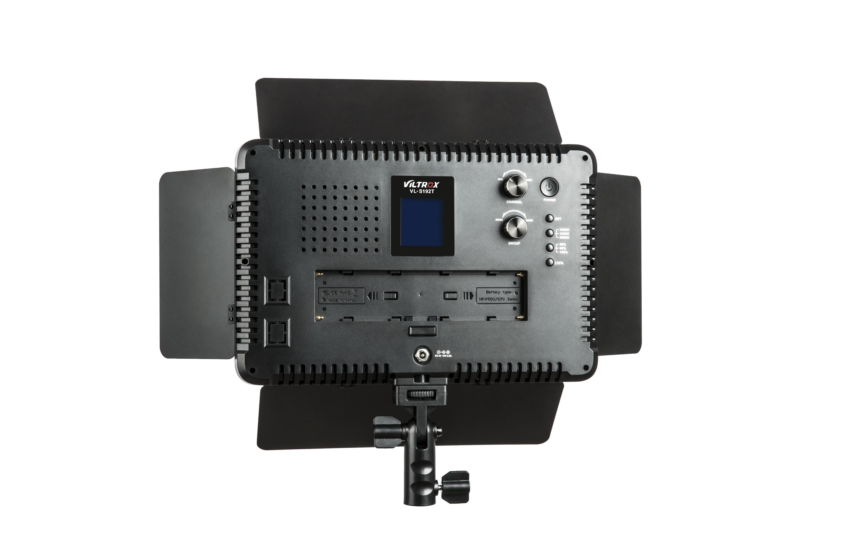 Videoleuchte VL-S192T<br>LED-Leuchte mit LCD-Display