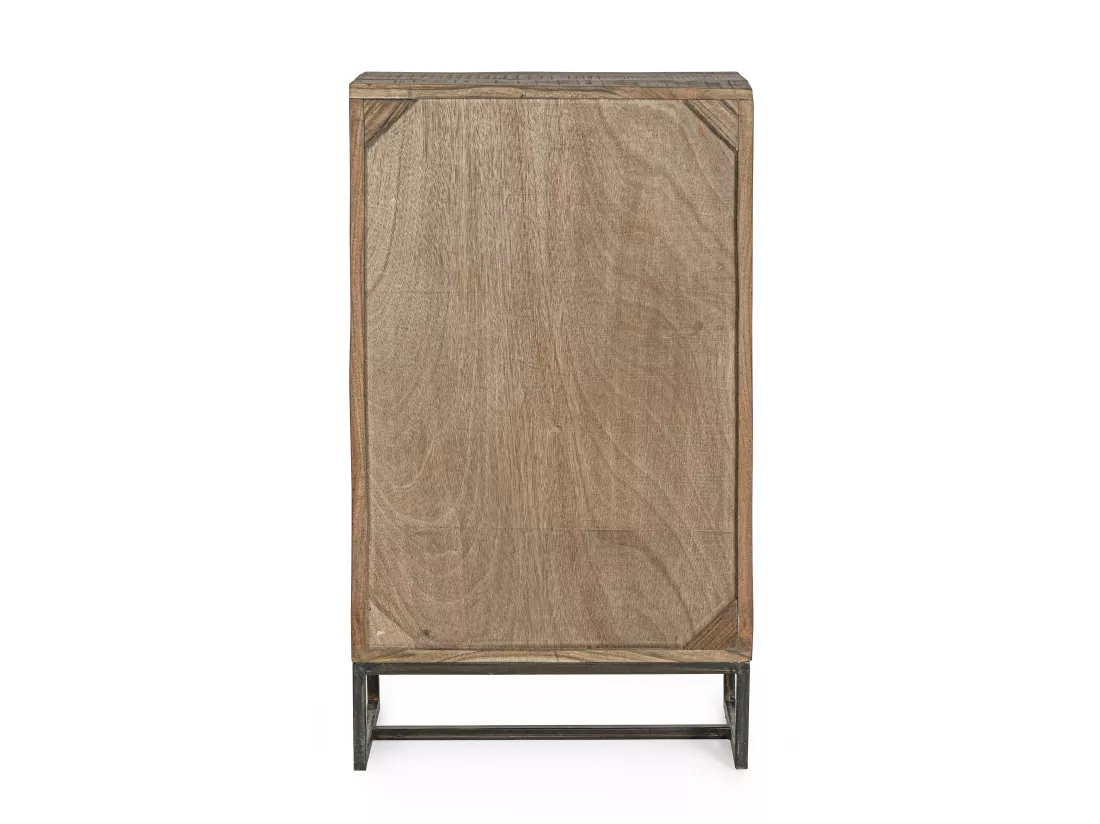 Armoire à vin avec 1 tiroir acacia marron Emete L 60cm