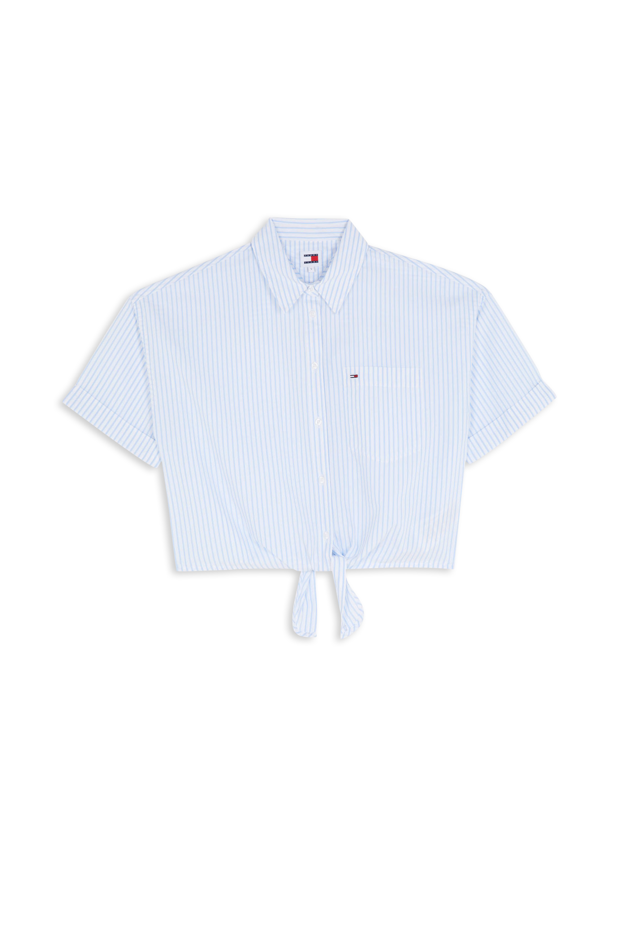 TOMMY JEANS Chemise TJW CRP FRONT KNOT S Bleu
