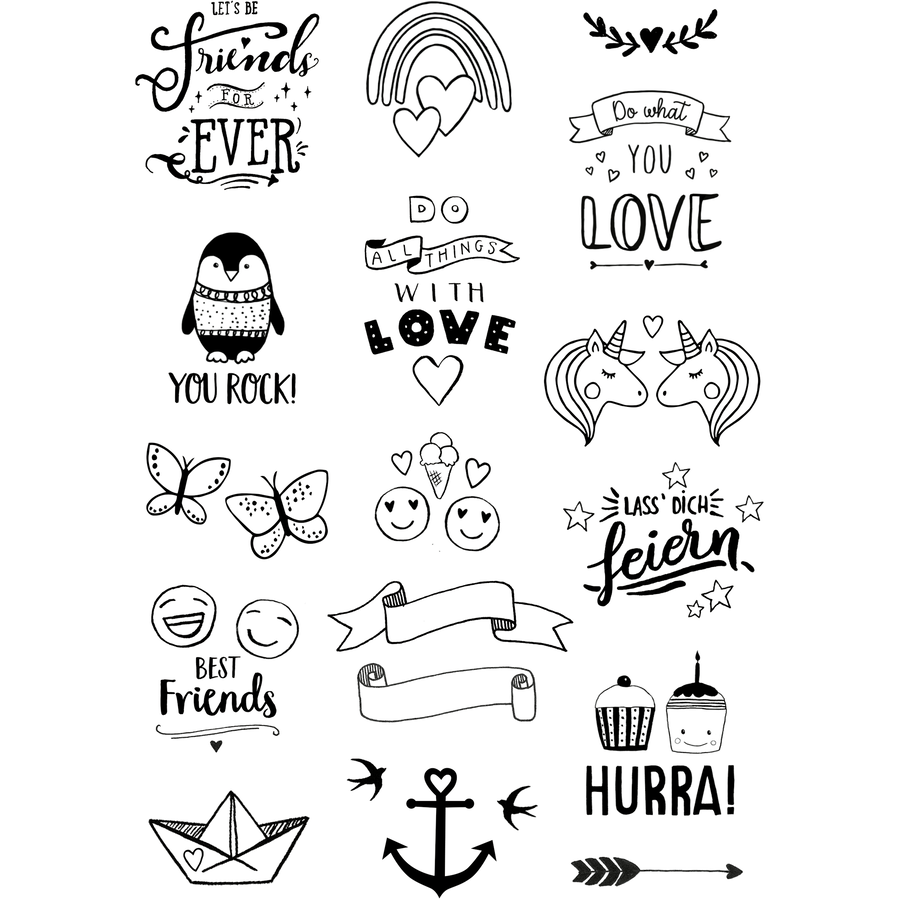 COPPENRATH Steine bemalen - Set Love & Friends (100% s.g.)