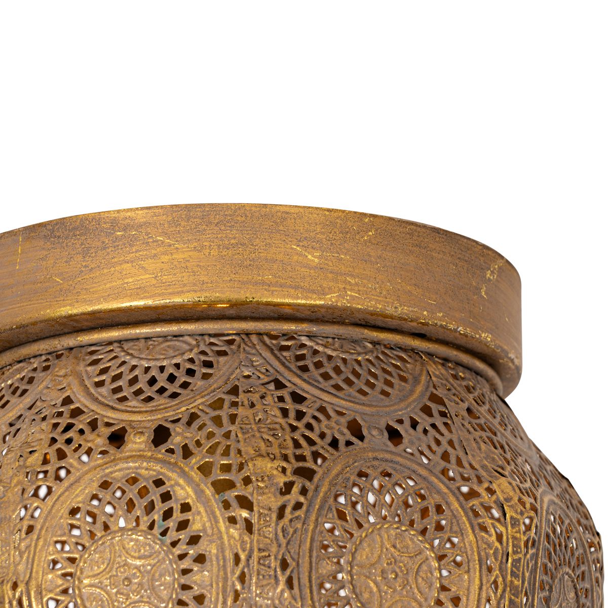 Oosterse plafondlamp goud 19 cm - Mowgli