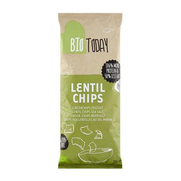 Chips Bio Lentilhas Sal Sem Glúten 75G
