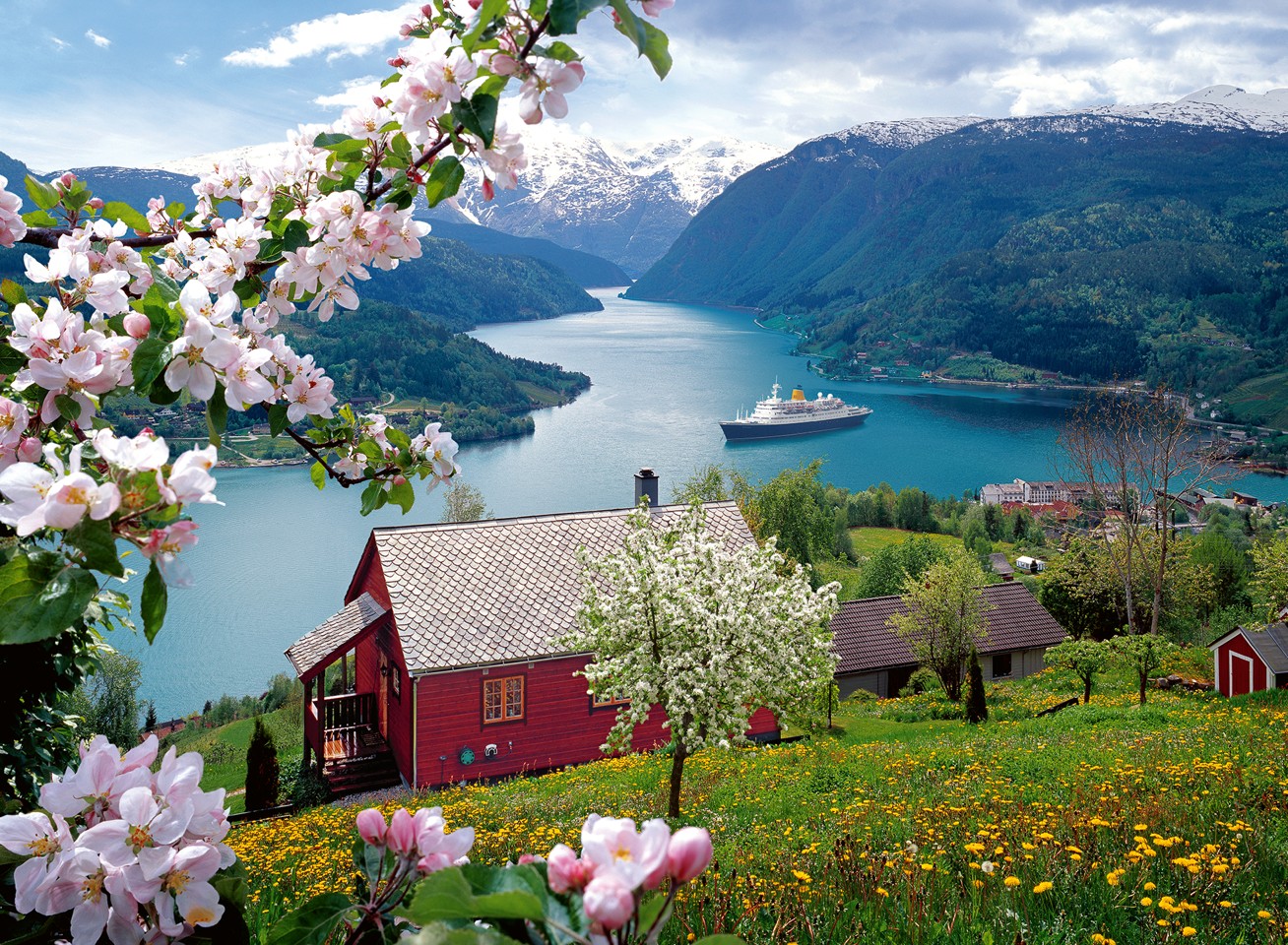 Ravensburger - Puslespil Scandinavian Landscape 500 brikker