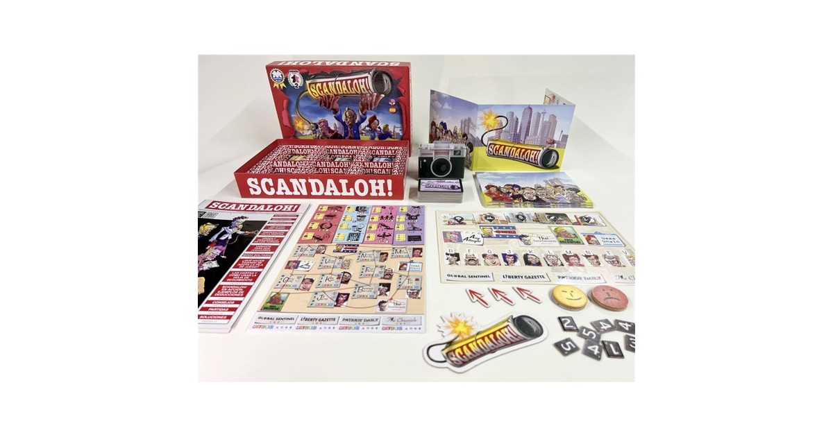 European Player NetworkScandalOh! Bordspel  (Engels, 1 - 6 spelers, 15 minuten, Vanaf 12 jaar)