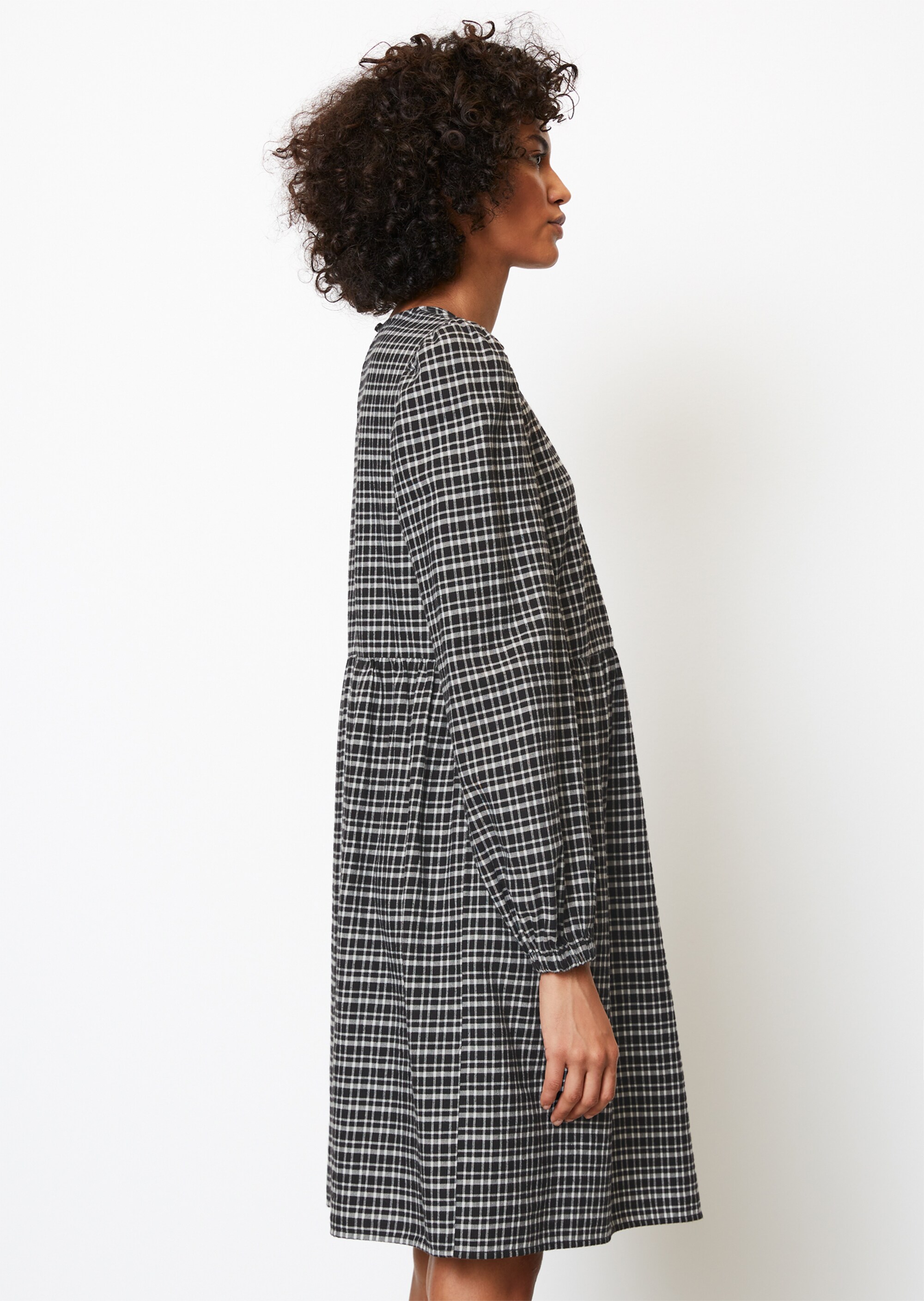 Kariertes Kleid regularaus reinem Organic Cotton