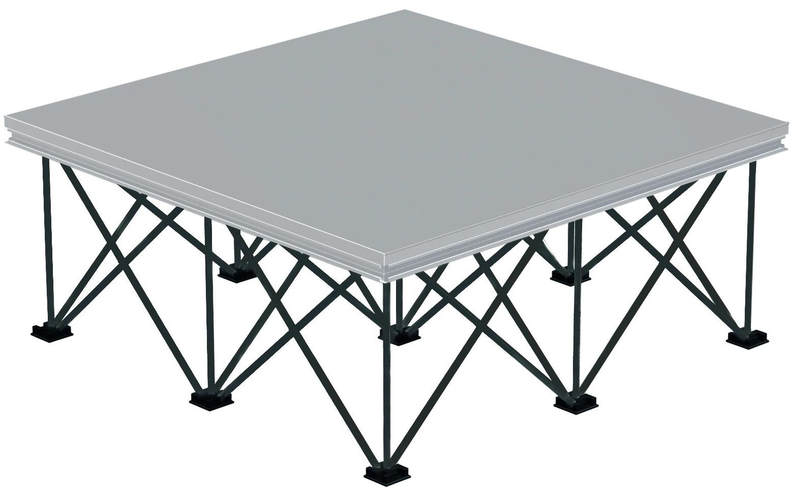 Spider D750 System-Faltfüsse 100 x 100 x 40 cm Schwarz<br>40 cm hohe Bühnenpodest-Beine