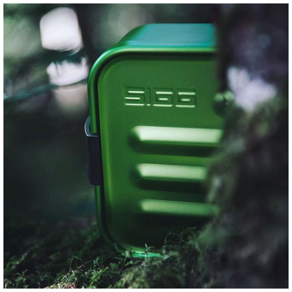 SiggSigg   Alu Lunchbox green