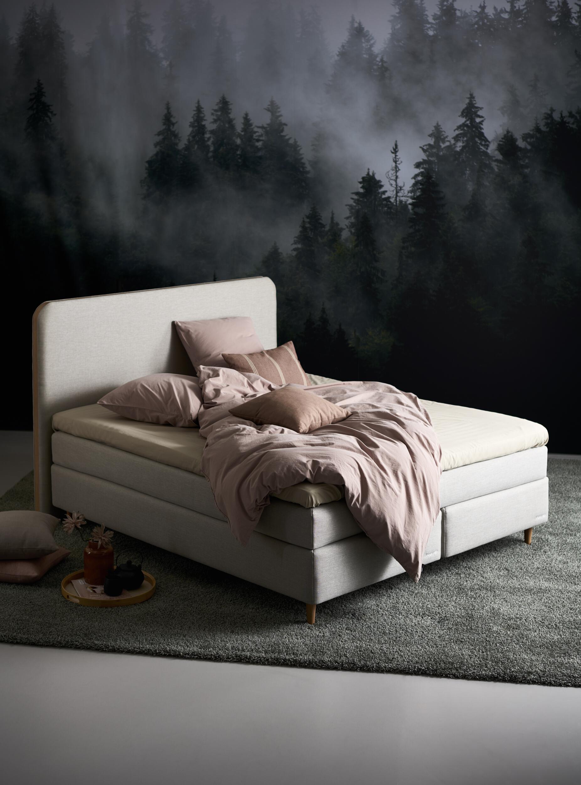 Dunlopillo Pure inkl. 10 cm Supreme topmadras, 180 x 200 cm kontinentalseng
