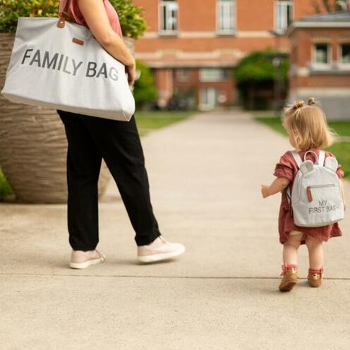 Family Bag Sac à langer Canvas Gris - CHILDHOME