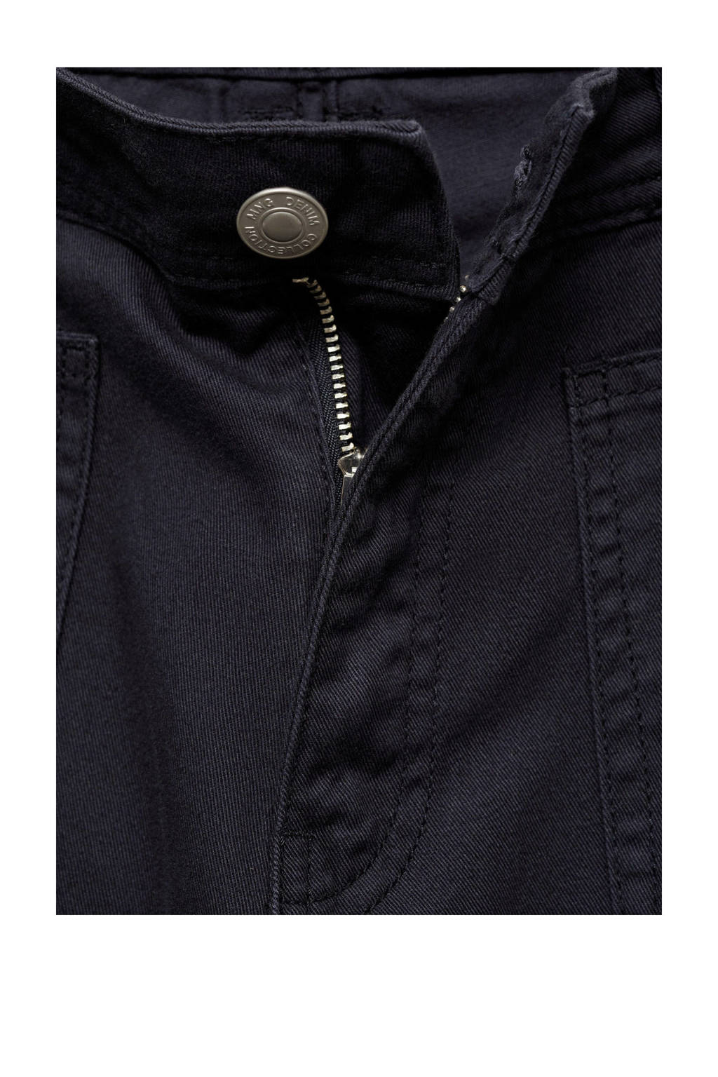 MANGO TEEN straight fit broek donkerblauw