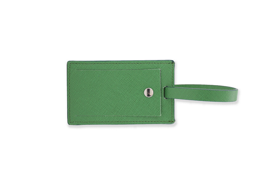 Stair Luggage Tag green Saffiano