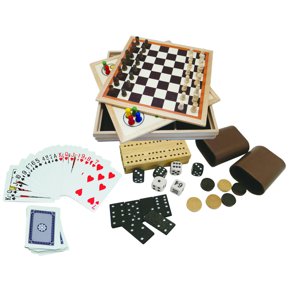 Clown Games 9-In-1 Spellendoos Hout