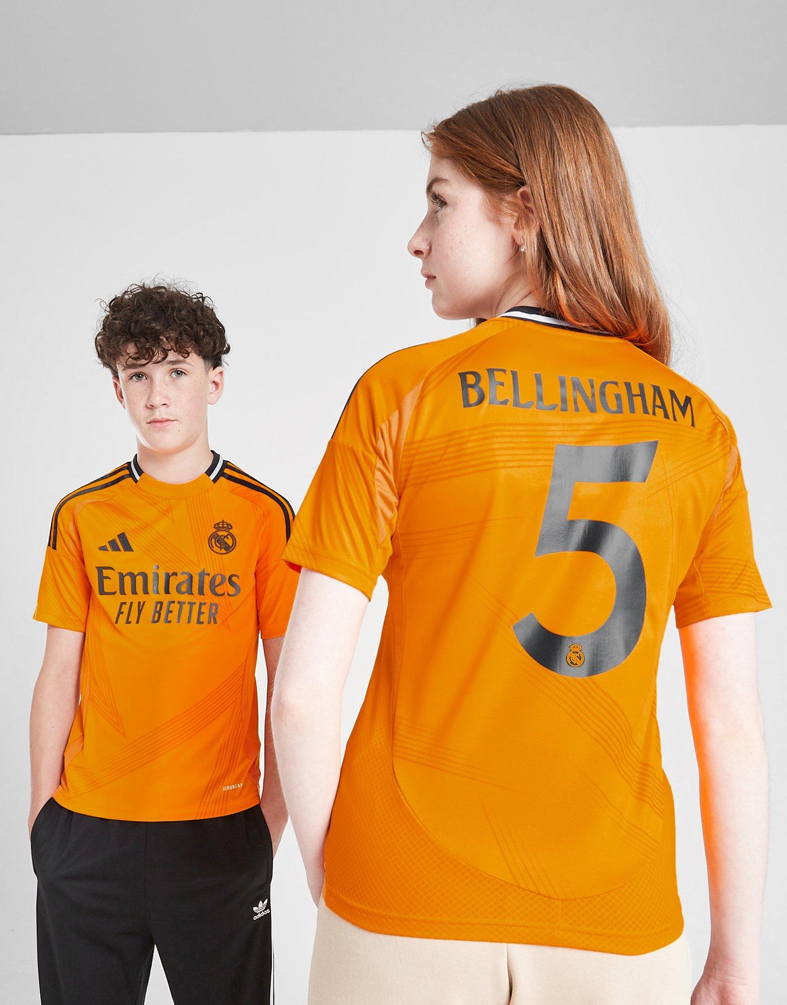 adidas Maillot Real Madrid 24/25 Bellingham #5 Extérieur Junior