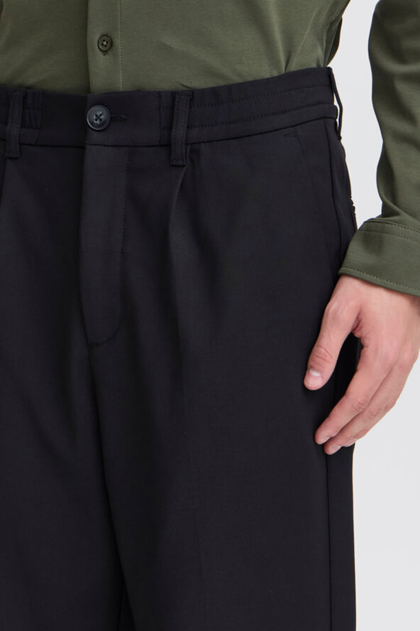Casual Friday CFMARC performance pants with pleat Black beauty