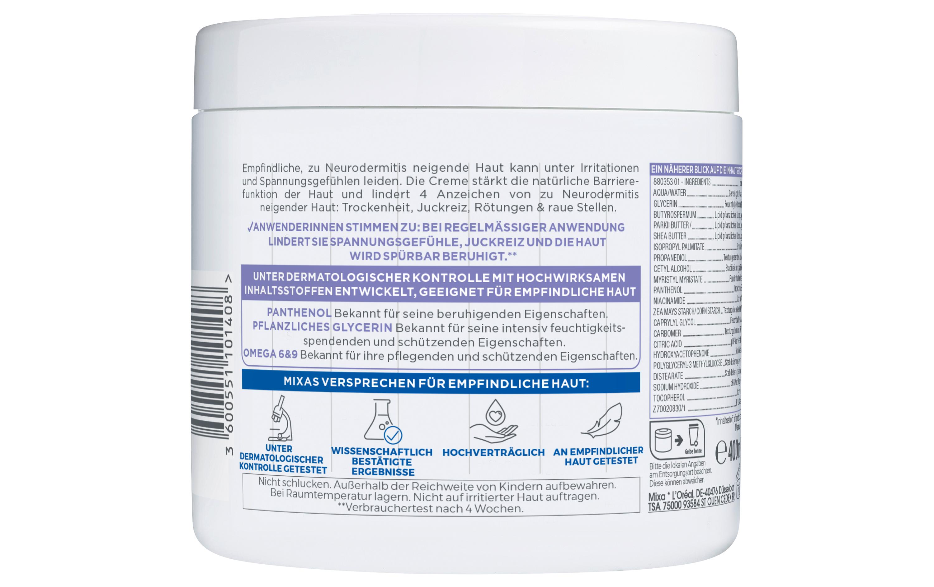 Cream Panthenol Comfort 400 mlHautberuhigende Creme