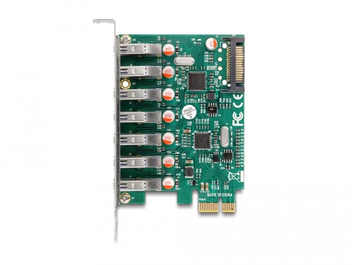Delock PCI-Express-Karte zu 7x USB A 3.0 PCI Express x1 Karte zu 7 x extern USB 5 Gbps Typ-A Buchse