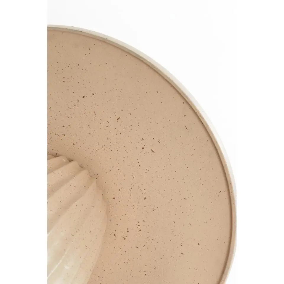 Light & Living - Veglia bijzettafel Ø40x51 cm - mat zand/licht bruin