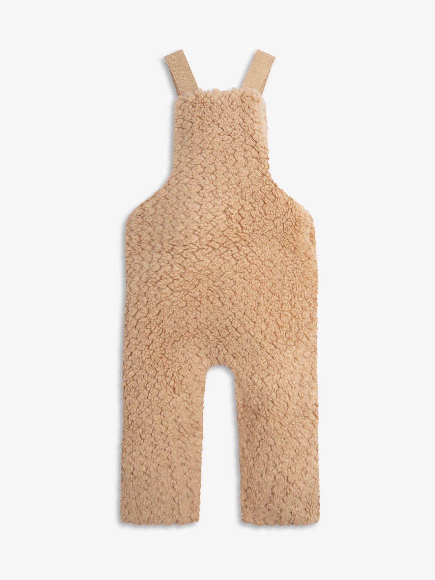 Natuurlijk - The Little Tailor - Set van dikke tuinbroek van sherpafleece en body voor baby's