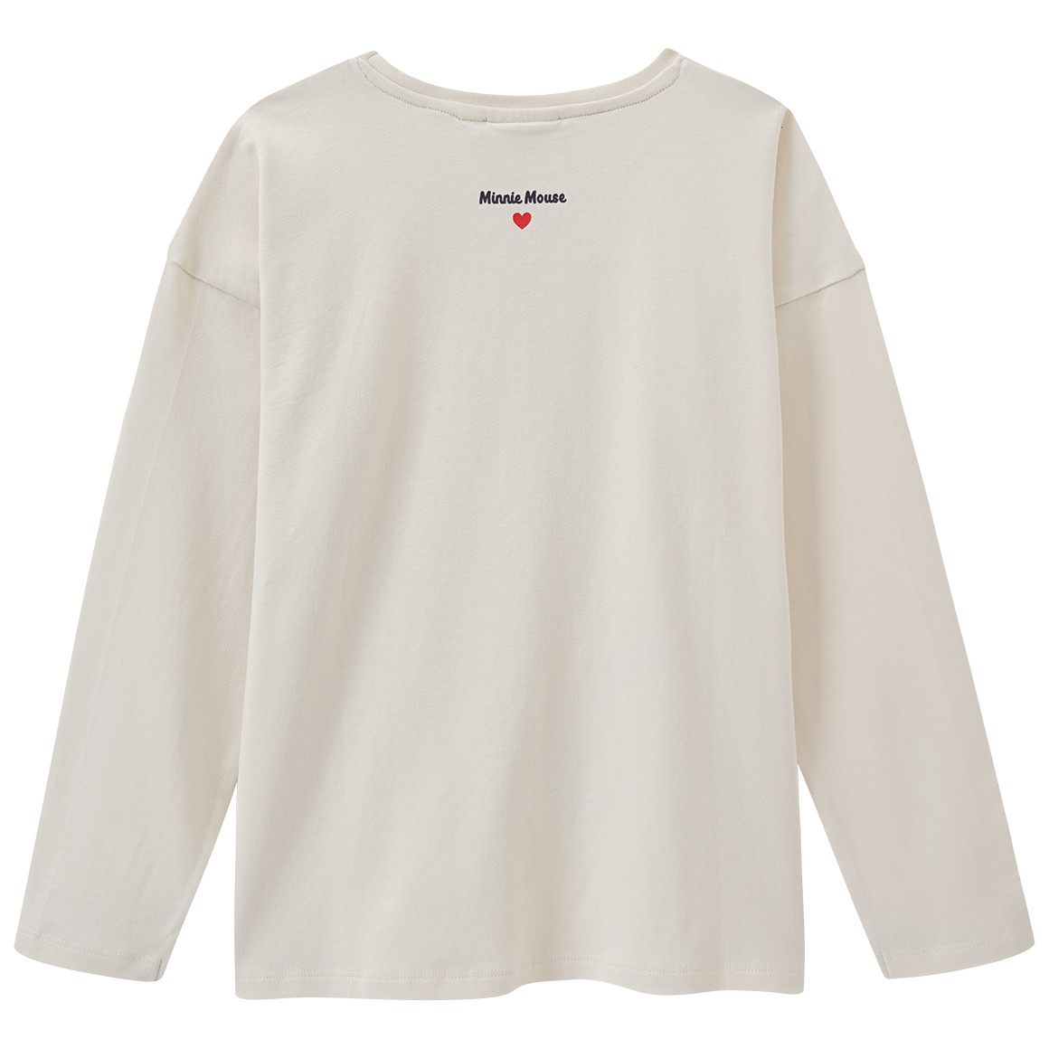 Topolino Minnie Maus Langarmshirt mit großem Print creme