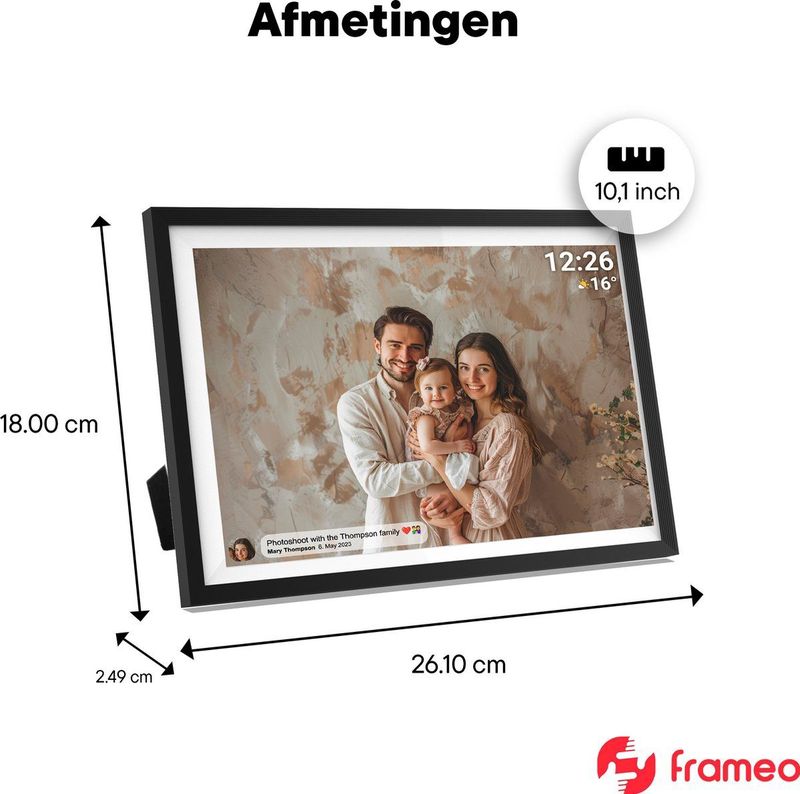 Denver Digitale Fotolijst 10.1 inch - HD - 16GB - WiFi - IPS Touchscreen