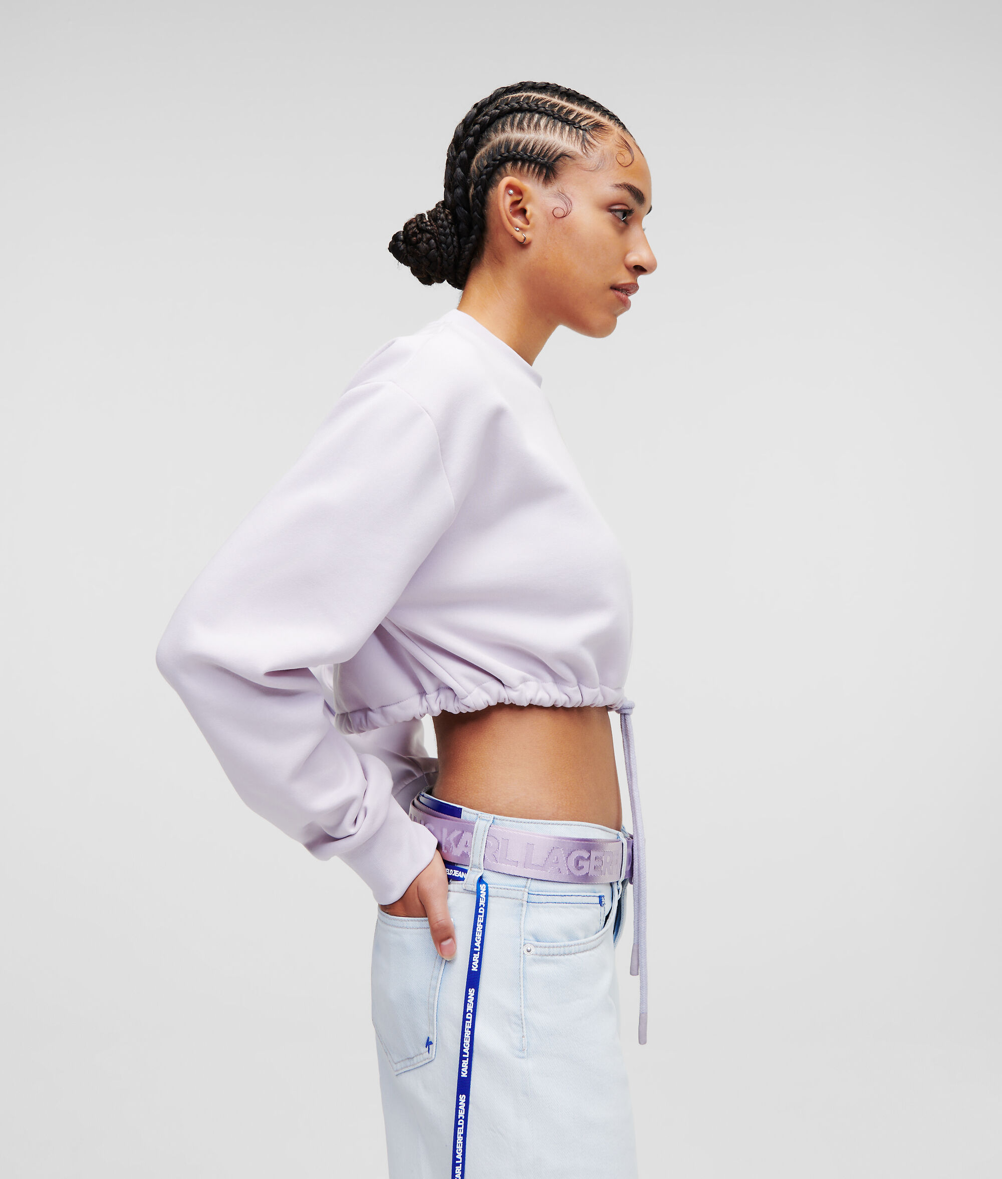 SWEAT CROPPED À BASE RESSERRABLE KLJ