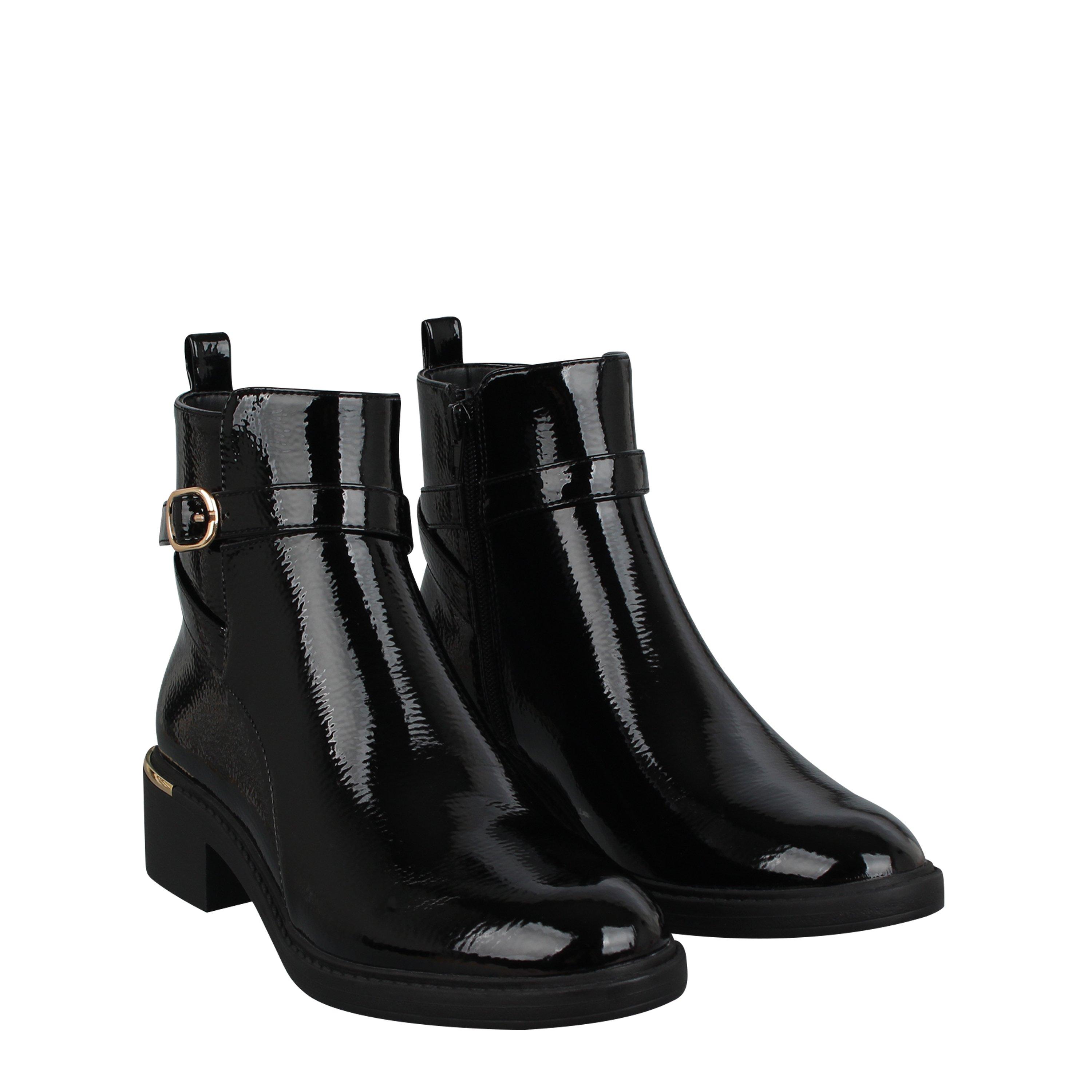 Be You Patent Heeled Ankle Boot