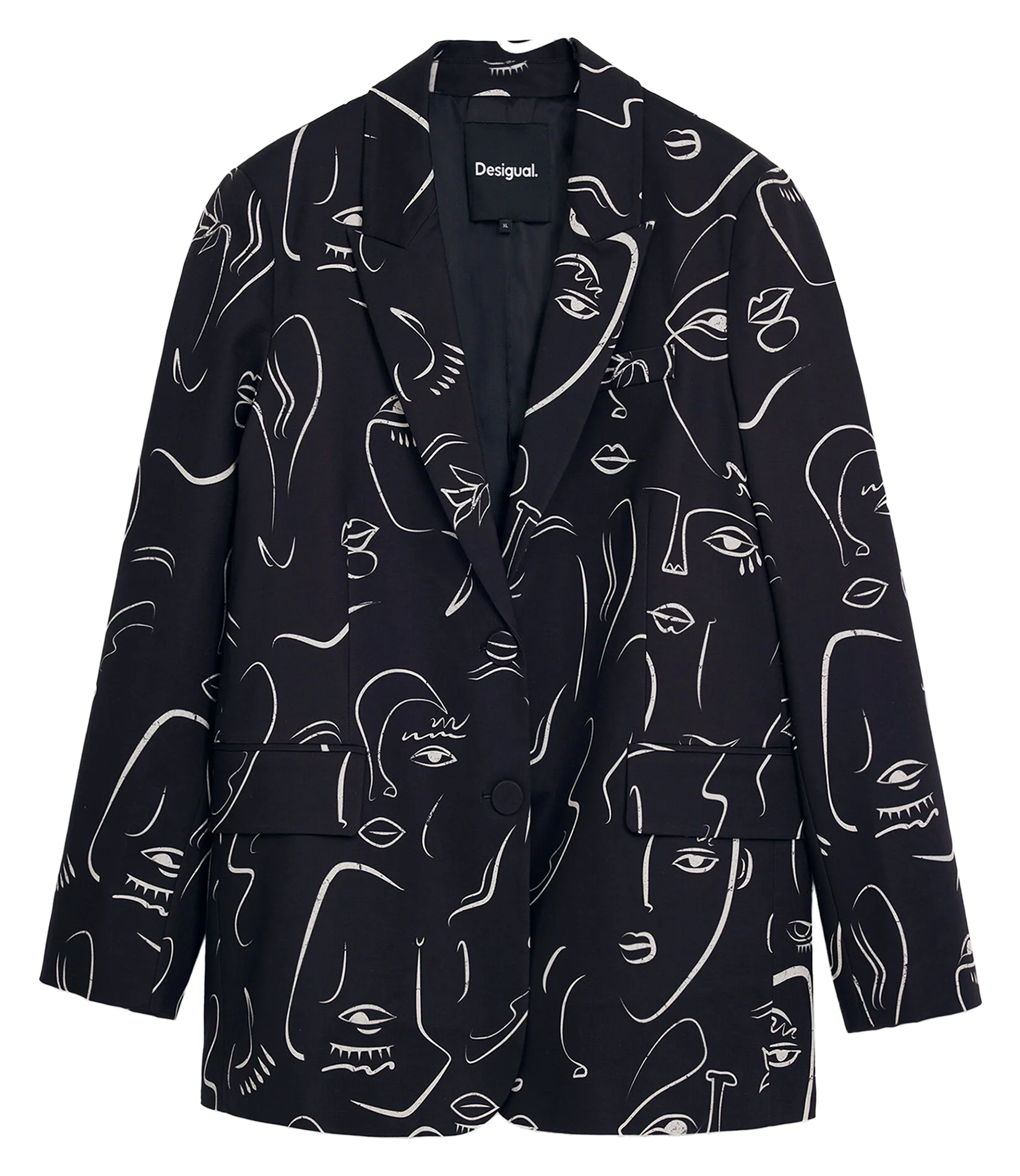 Veste de tailleur en coton mélangé | Noir