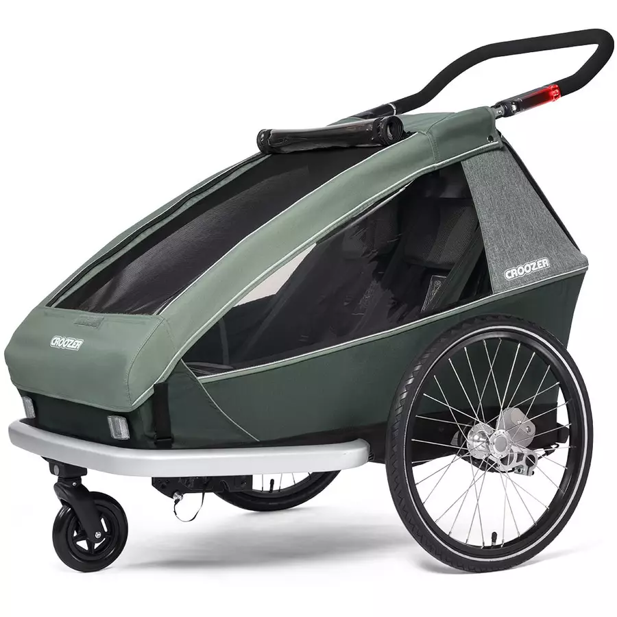 CROOZER Kinderfahrradanhänger Kid Vaaya 2 Jungle green