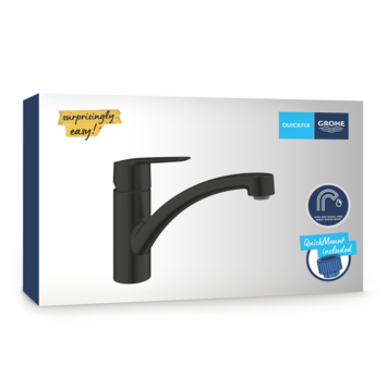 Grohe Start Keukenmengkraan lage uitloop mat zwart