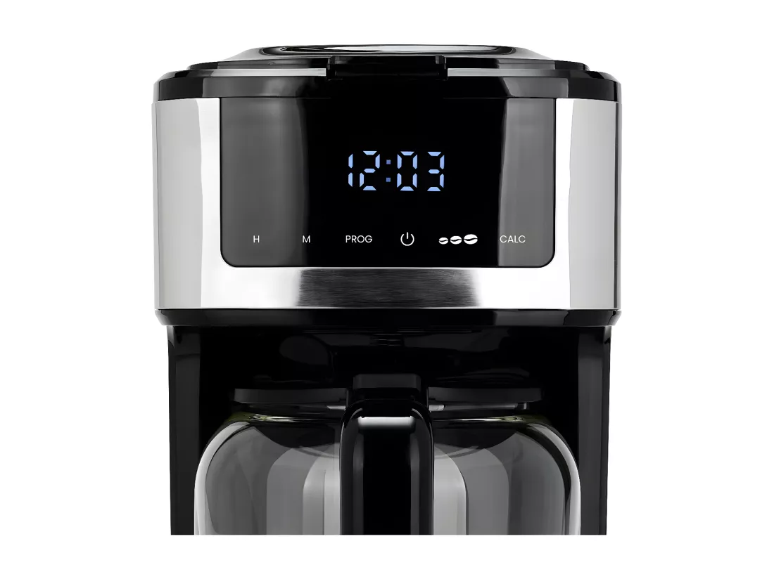 Cafetière électrique inox programmable 12-15 tasses