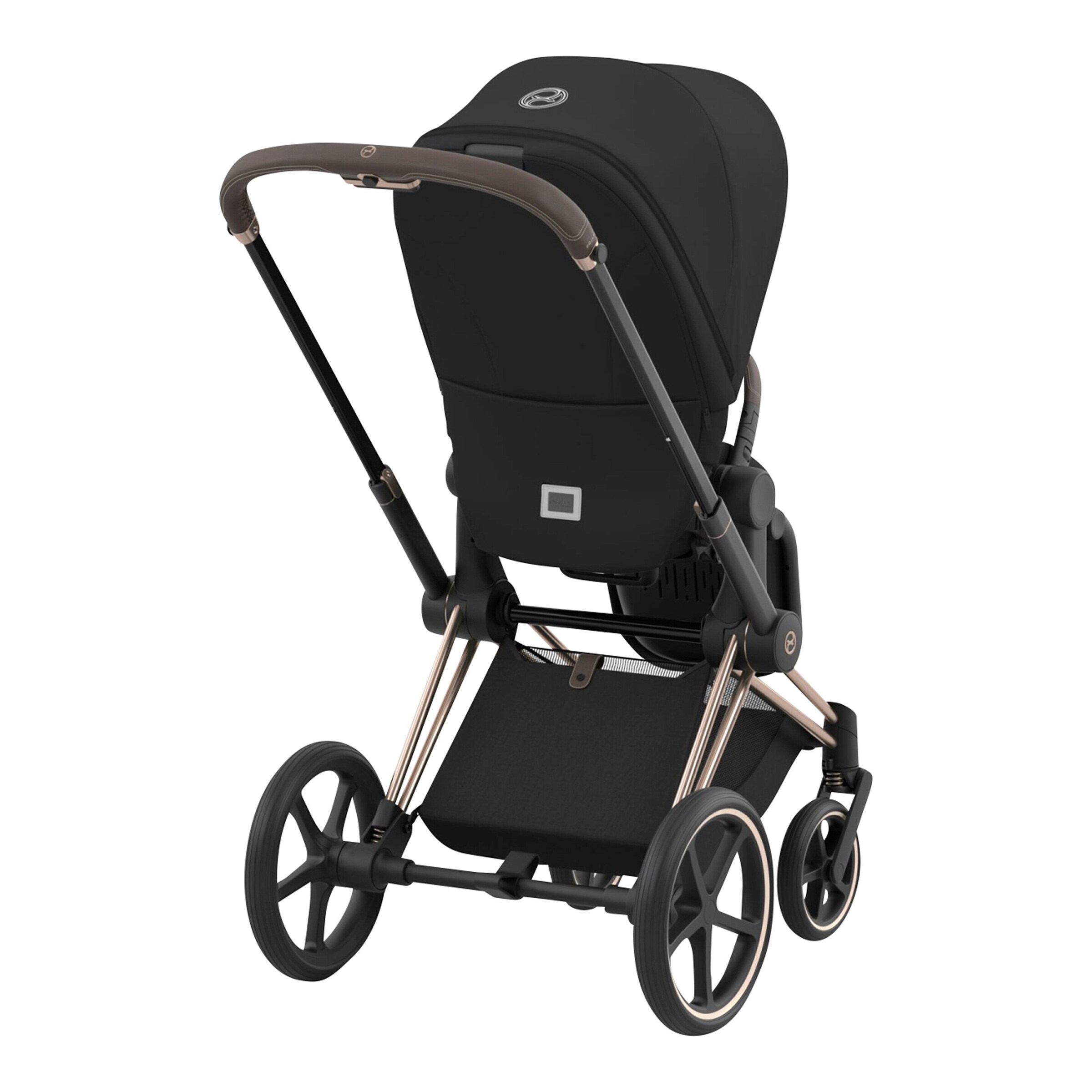 Cybex - PLATINUM Kombikinderwagen e-PRIAM Comfort Bundle rosegold / sepia black
