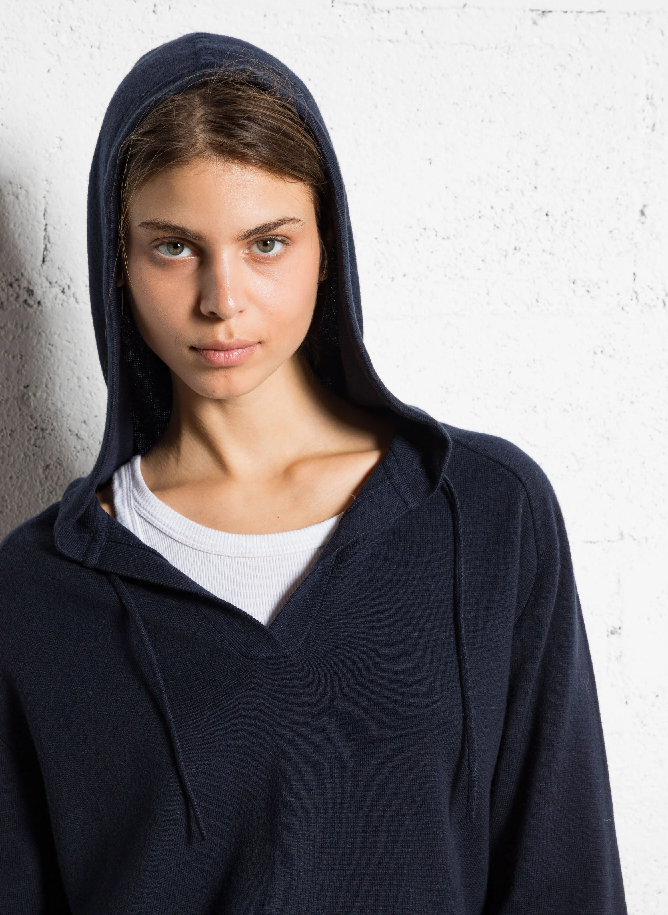 ALABAMA - Sweat à capuche en laine et coton | Bleu