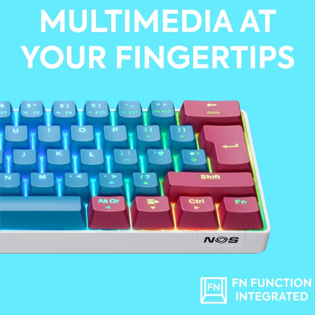 NOS C-450 Mini PRO RGB gaming-tastatur (lollipop)