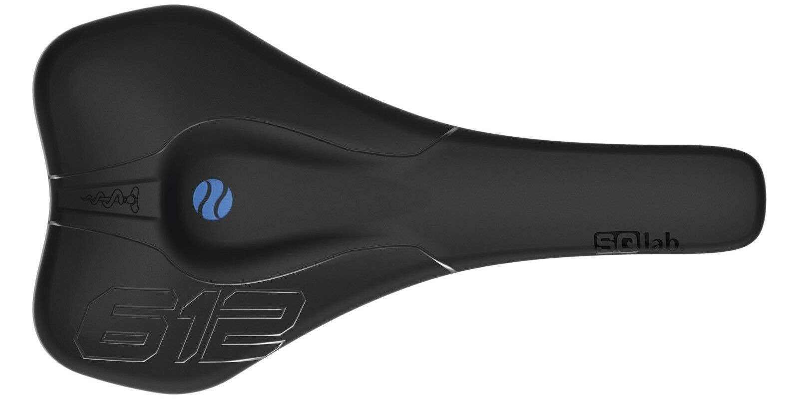SQlab 612 Ergowave Carbon Zadel Zwart