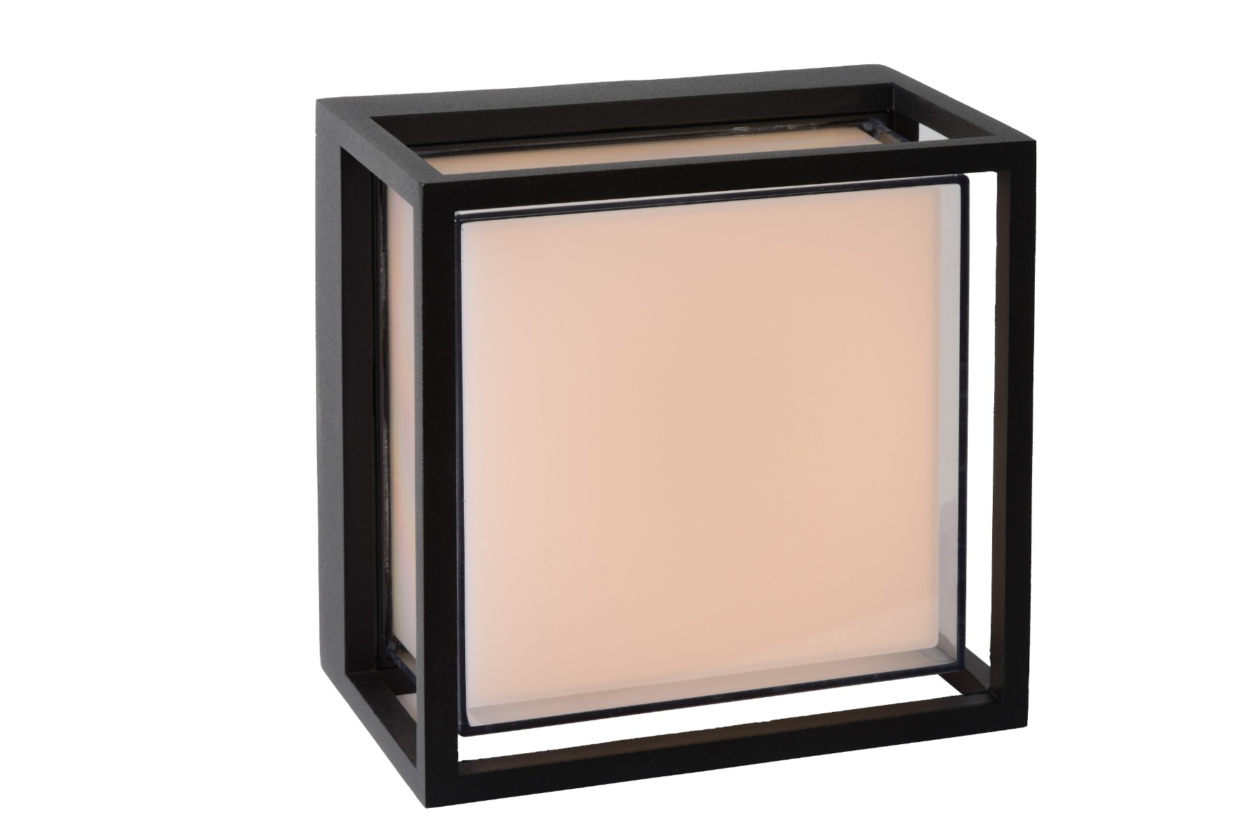Lucide Singa-LED wandlamp 5.4W 17x17cm zwart