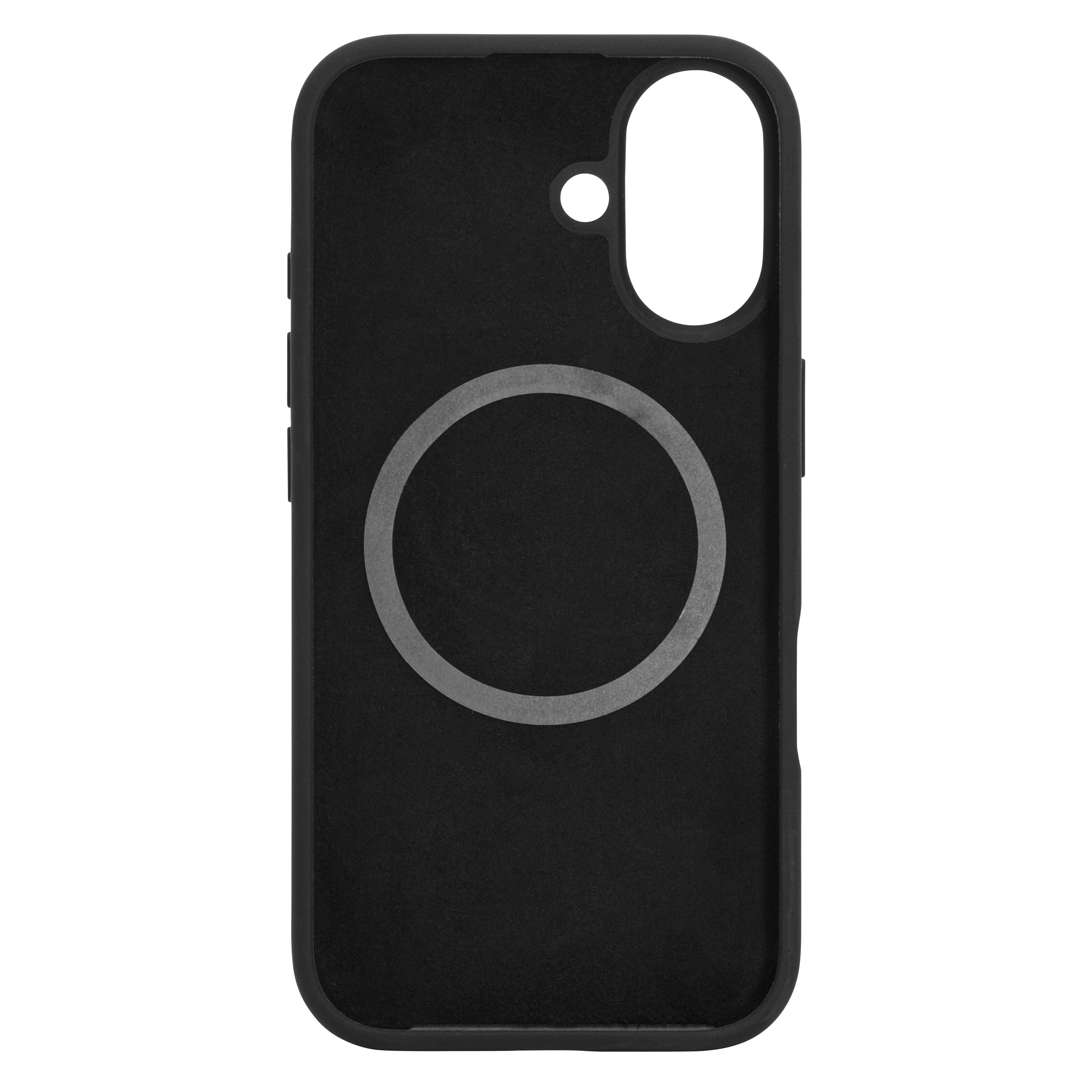 Linocell Rubber case for iPhone 16 Svart