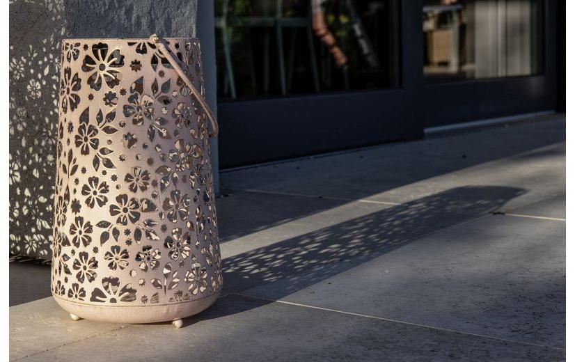 Laterne Solar Antic Carrera, 32.5 cm, HellrosaSolarleuchte zum Aufstellen oder Aufhängen