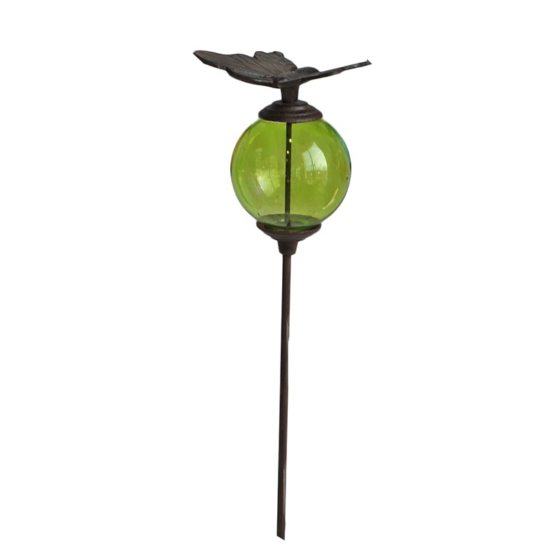 Tuteur boule papillon vert 10x117cm