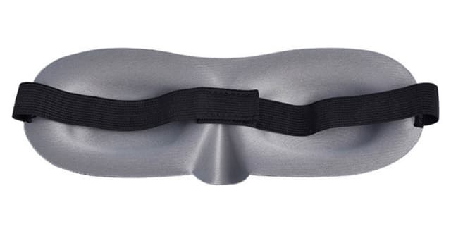 3D-søvnøjenmaske til rejser og hjem Sort